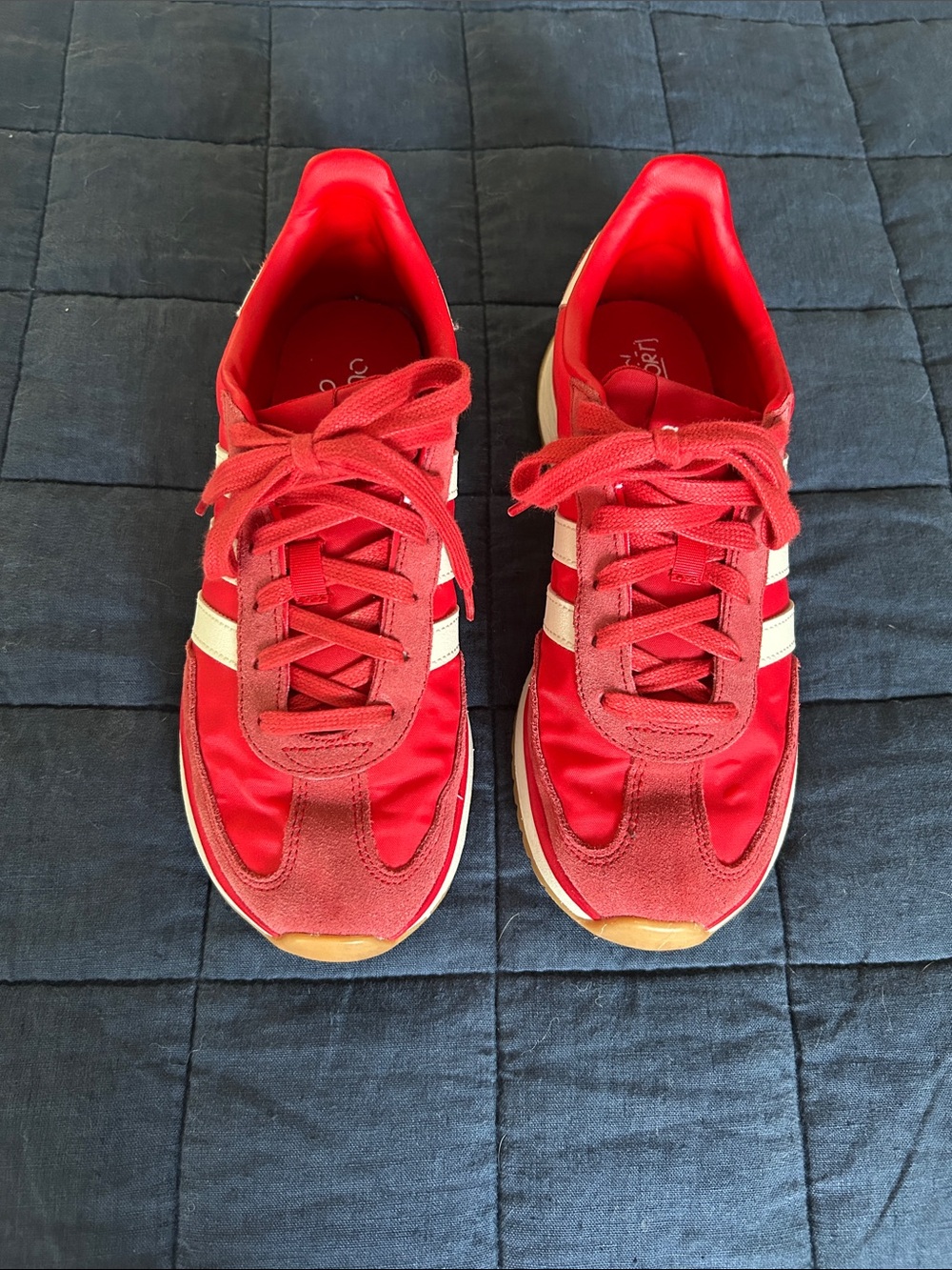 Red Women's Retro Runner Sneakers - Adidas
